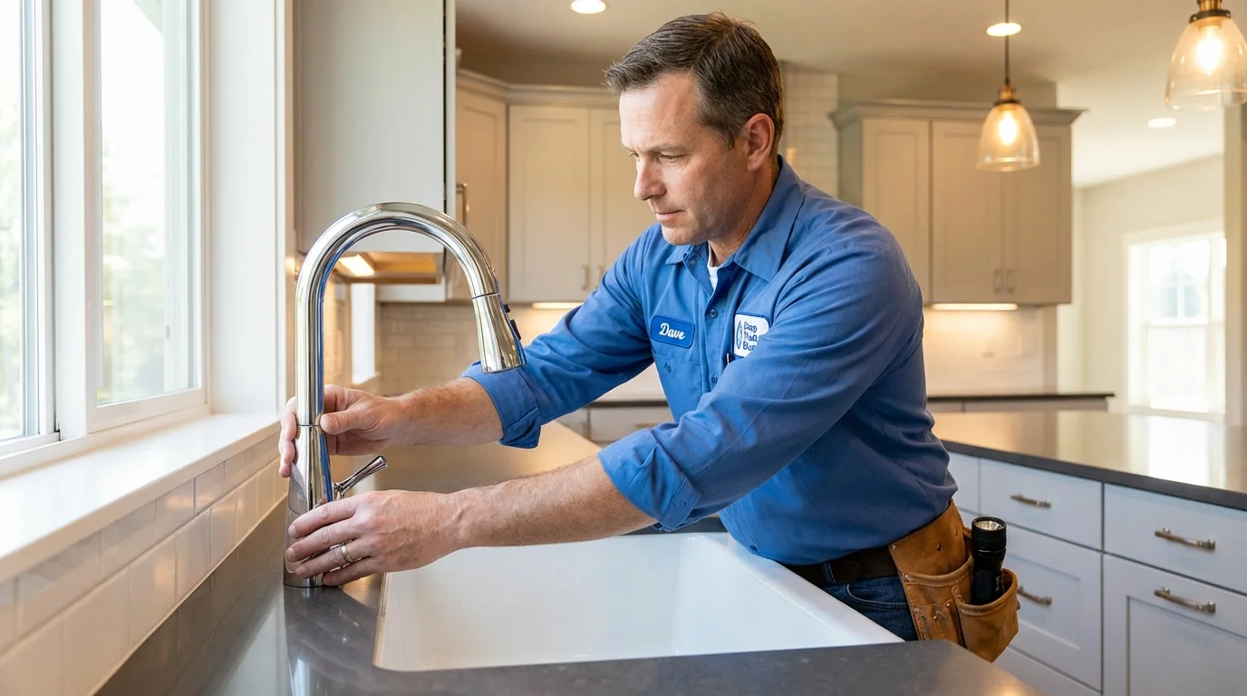 Kitchen faucet installation by Johns Plumbing LLC in Parsippany